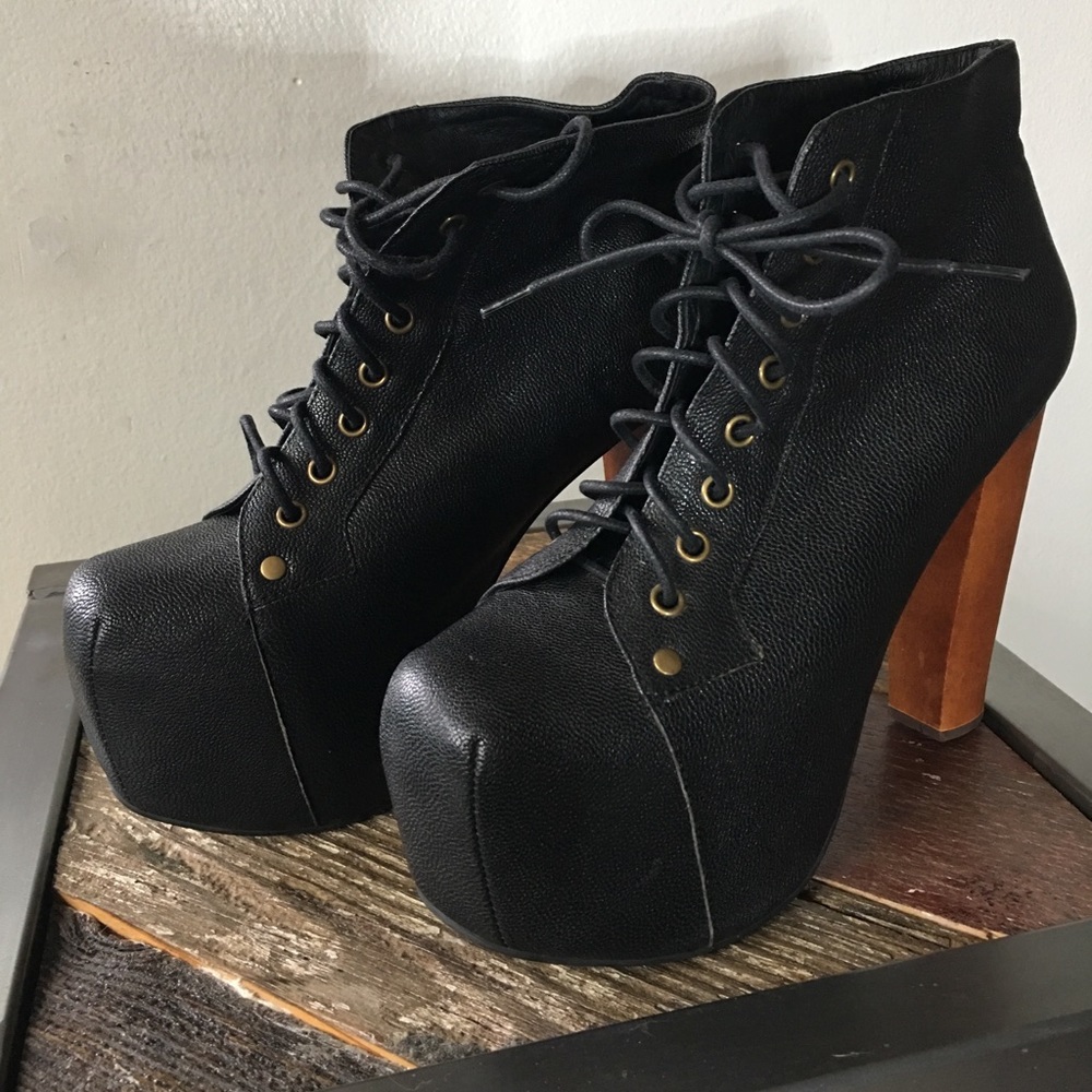 Jeffrey Campbell Leather Lita in size 7.5